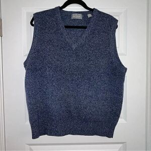 Lord & Taylor Pure Lambswool Knit Sweater Vest